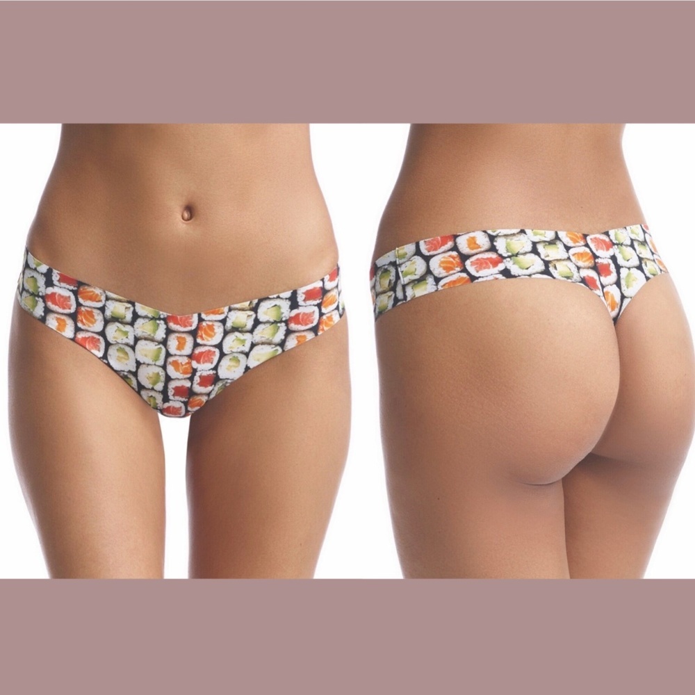 NWT Commando [ S/M ] Sushi Print Microfiber‎ Thong